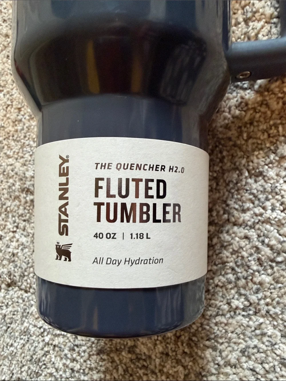 Stanley Twilight Gloss Tumbler with Gold Accents and Handle - Picture 2 of 7